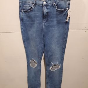 Free people busted knee jeans